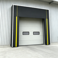 Porte de garage sectionnelle électrique commerciale sur mesure avec joint en PVC