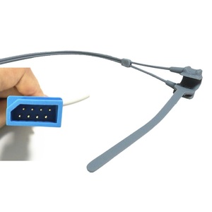 Vingerclip-sensor voor volwassenen, 8-pins blauw, L=3M. Compatibel met Northern <span class=keywords><strong>Meditec</strong></span> Aquarius Plus - Product Image 3