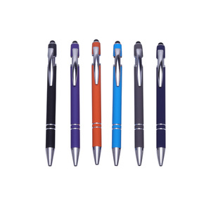 CCH Customized LOGO creative colored metal push-button neutral <b>pen</b> round <b>pen</b> - Product Image 5