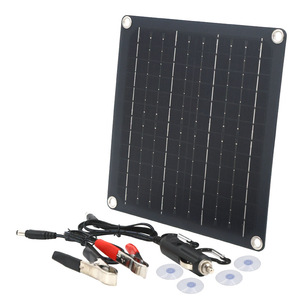 Panel Solar de Silicio Monocristalino de 10W, Cargador Portátil para Uso en Exteriores con Carga de Teléfono - Product Image 2
