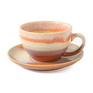 Tasses à café en céramique MSH Arabie Saoudite pour le thé de l'après-midi, avec tasses et soucoupes à expresso saines et compatibles lave-vaisselle de style nordique - Product Image 6