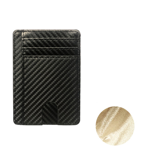 Hombre monederos ultrafino Mini <span class=keywords><strong>banco</strong></span> de negocios tarjetero cartera Simple negro Anti Rfid bloqueo tarjetas cubierta bolsa - Product Image 1
