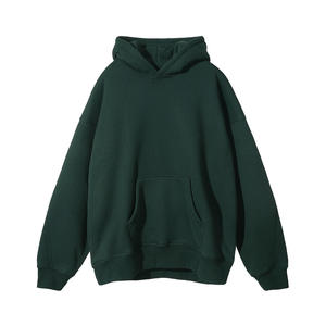 Felpa con Cappuccio Personalizzata in Cotone 100% da 400gsm per Uomo, Stile Hip <span class=keywords><strong>Pop</strong></span>, Invernale, Ecologica, con Stampa Serigrafica e Spalle Scese - Product Image 3