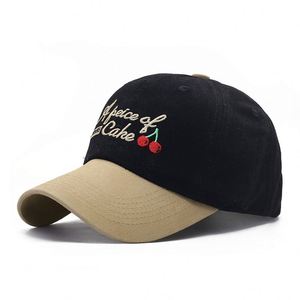 Nouvelle casquette de baseball brodée de cerises avec lettres, multicolore, décontractée, pour l'extérieur, protection solaire, vente en gros - Product Image 5