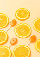 Sucettes de jus d'usine sucettes de bonbons sans sucre sucettes de xylitol de haute qualité 8g