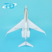 Modelo de Avión Coleccionable G650 1/100 30CM, Golfo de Qingdao Mediterráneo, Escala de Resina, Personalizable, Regalo Empresarial, Certificado CE