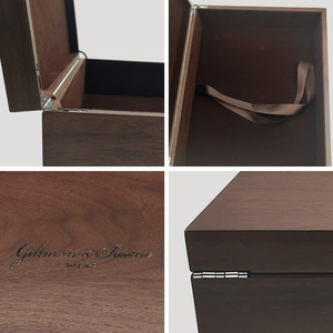 Caja de Almacenamiento de Madera de Nogal con Chapa de Madera, 38.5X31X10.2Cm, Rectangular, para Dulces, Bocadillos, Regalos, con Grabado Personalizado - Product Image 5