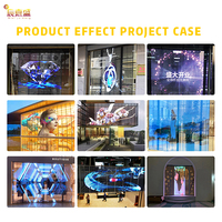 Écran LED Transparent P3.91 Ultra Haute Transparence Publicitaire Extérieur Full HD pour Vitrine et Mur Rideau