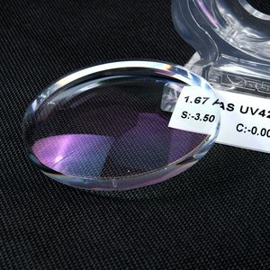 Venta caliente 1,67 Blue Cut HMC Single Vision Anti Bule Ray Uv420 Blue Cut Lens Optic - Product Image 1