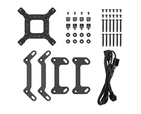 Nouveau refroidisseur de processeur en aluminium D-e-e-p-Cool LM360 120 mm avec roulement à fluide, LED RVB adressable, fonctionnement silencieux (36,07 dB) pour boîtier d'ordinateur