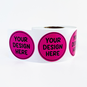 Sticker cuộn không thấm nước dính Vinyl logo thương hiệu Vòng kinh doanh Logo Sticker bao bì nhãn tùy chỉnh vòng tròn Sticker nhãn - Product Image 1