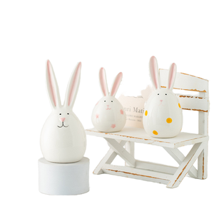 Shumen carino in ceramica coniglio emozionale stabilizzatore Workstation piccolo oggetto per la decorazione della casa per il soggiorno e la <span class=keywords><strong>ristrutturazione</strong></span> del Desktop - Product Image 1