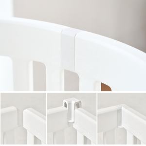 136*71cm tiga sikat melengkung plastik anjing Playpen Mudah merakit dilipat kandang anjing pagar untuk kecil Ukuran Sedang anak anjing hewan peliharaan - Product Image 4