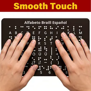 <span class=keywords><strong>Alphabet</strong></span> en braille espagnol pour les enfants aveugles pour apprendre la langue <span class=keywords><strong>des</strong></span> <span class=keywords><strong>signes</strong></span> et les aides pédagogiques Modèle de braille Utilisation scolaire - Product Image 5