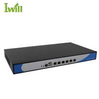 Châssis de pare-feu de routeur 1U, ports SFP, mini PC, matériel Pfsense, serveur en rack réseau 6 LAN avec modem 4G