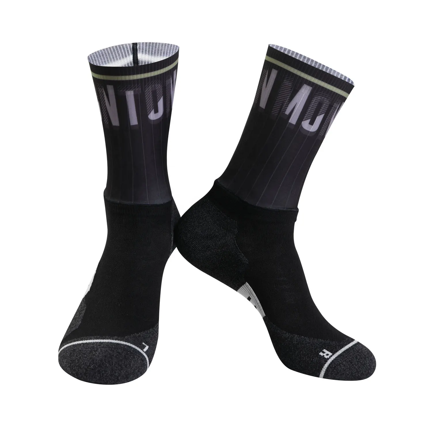 Dh — chaussettes aérobique unisexe tendance, chaussons de course, de cyclisme, d'athlétisme, avec semelle Coolmax