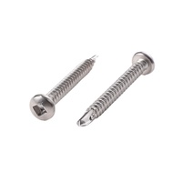 Bouton portable en acier inoxydable à tête cylindrique, 1 pièce, anti-vol, à vis torx, auto-perçage et piercing