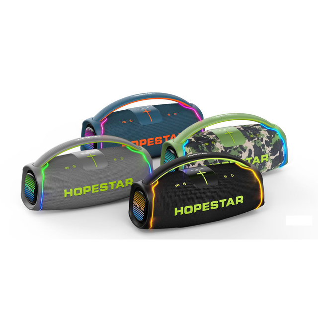 HOPESTAR A65 300W Big Power Wireless Outdoor Portable Party Blue Tooth Subwoofer BT5.4 Bass Speaker With Wireless Microphone