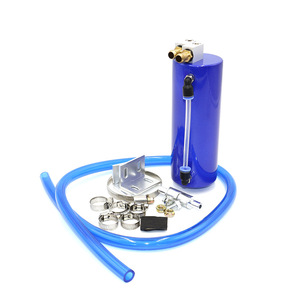 Recipiente cilíndrico de metal para ventilación de aceite de 750 ml para piezas de modificación automotriz con tubo de recogida y accesorios - Product Image 5