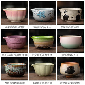 ถ้วยชาเซรามิกทำมือสำหรับชงมัทฉะ พร้อมอุปกรณ์ชงชาแบบดั้งเดิม เหมาะสำหรับครอบครัวและคนรักลาเต้ - Product Image 2