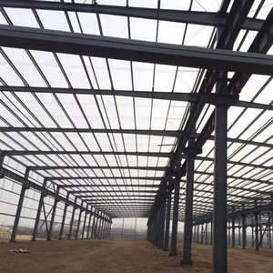 Fournitures d'atelier préfabriquées à faible coût Structures en acier léger Poteau <span class=keywords><strong>de</strong></span> construction <span class=keywords><strong>Grange</strong></span> Construction Immobilier Entrepôt en gros - Product Image 6