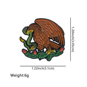 3 stil toptan meksika kültür kartal komik beyzbol spor şapka iğnesi Pins kış yumuşak sert emaye yaka iğnesi için şapka kapaklar - Product Image 5