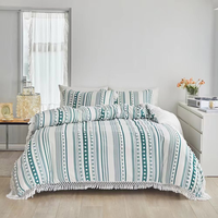 100% coton couettes et draps pour fournitures d'hôtel Super King drap housse ensemble de draps de lit