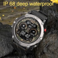C21 Rugged Men Smart Watch 3ATM impermeabile Sport Fitness Tracker BT Call Smartwatch 2023 per Android IOS Outdoor