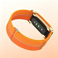 Bracelet en nylon avec boîtier métallique pour montre connectée Google Fitbit Air, bracelet de sport souple, respirant et réglable pour hommes et femmes