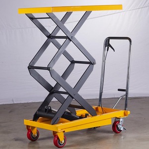 Meja troli pengangkat hidrolik tangan 200kg/truk <span class=keywords><strong>Platform</strong></span> hidrolik - Product Image 4