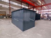 Maison de conteneur de stockage mobile simple de 12 pieds économique, transport à plat