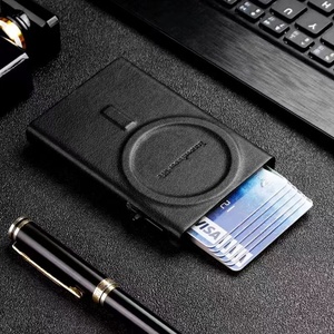 Custom <strong>Wallet</strong> for Back of Phone Metal Card Holder Rfid Blocking <strong>Aluminium</strong> Card Holder Pop up <strong>Wallet</strong> Magnetic Credit Card - Product Image 2