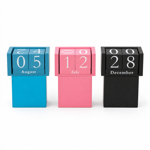 <span class=keywords><strong>Calendario</strong></span> perpetuo de madera moderno y creativo, <span class=keywords><strong>calendario</strong></span> de cubos de madera con visualización manual de la fecha, para decoración del hogar, oficina o aula. - Product Image 2