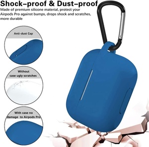 Funda Protectora de Silicona Suave con Logotipo Personalizado, Funda a Prueba de Golpes con Mosquetón para <span class=keywords><strong>Apple</strong></span> <span class=keywords><strong>Airpods</strong></span> Pro 3.ª Generación 2025 Pro 2 - Product Image 5