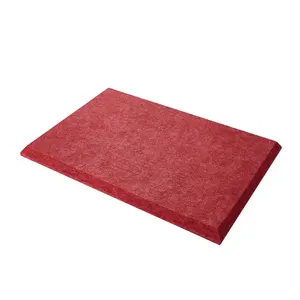 Eco-friendly Colored Soundproof Wall Board Polyester Fiber Felt Sound Absorption Acoustic Board PET Insulation Board