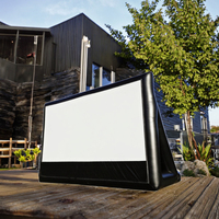 Écran de cinéma gonflable géant en PVC de taille personnalisée, mobile, extérieur, pour la publicité