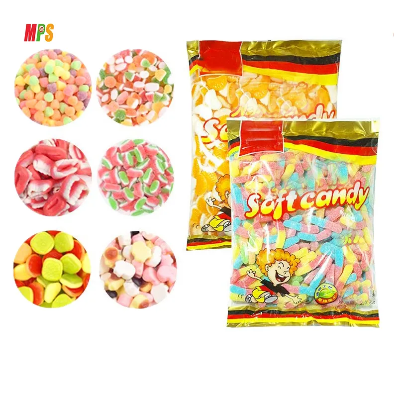 Oem/ODM khuyến mại thực phẩm & Kẹo Ngọt Ngào túi kẹo Jelly mềm Gummy nhà nhập khẩu