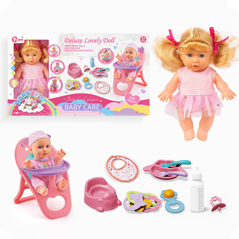 Inch Sounds Baby Silicone Reborn Dressing Girl Dolls Baby Doll  Accessories Set Pretend Play Toys for Kids Girls Baby Toy