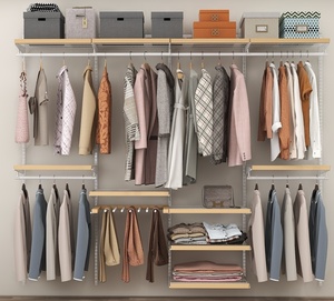 Armoire moderne en métal, organisateur de placard, étagère de rangement pour chambre à coucher et salon, vêtements - Product Image 1