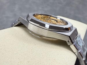 Super Quality Diving Waterproof Mechanical <b>Watch</b> 41mm THB Factory 3120 Movement 154--07 <b>Skeleton</b> <b>Watch</b> yellow dial - Product Image 2