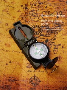 Estuche de aluminio fácil de llevar <span class=keywords><strong>Brújula</strong></span> táctica para supervivencia Camping y viaje <span class=keywords><strong>Brújula</strong></span> de puntero <span class=keywords><strong>digital</strong></span> para dirección norte - Product Image 5