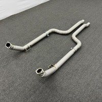 Tuyau de descente AMG Benz pour Mercedes C63 W204 2011 V8 AMG 2015-6.2 Tuyau de descente en acier inoxydable Accessoires de voiture