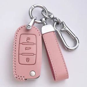<span class=keywords><strong>TX</strong></span> Premium cuir voiture clé couverture voiture porte-clés étui couverture voiture clé sac 3 boutons voiture clé couverture - Product Image 2