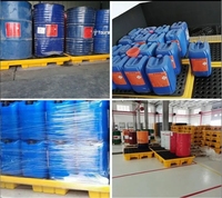 4 fûts Palette en plastique anti-fuite chimique pour le stockage de liquides Entreposage et logistique écologiques