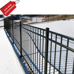 2023 nuovo design a buon mercato pannello di recinzione in alluminio metallo picchetto fornitori di recinzione ornamentale