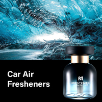 Parfum de voiture parfumé de luxe en gros Mescente parfums de voiture de haute qualité bouteille en verre diffuseur de voiture