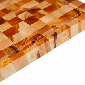 Haute qualité personnalisé fin Grain teck bois carré boucher planche à découper en gros cuisine TAIMARSDECOR pour viande légumes bambou - Product Image 1