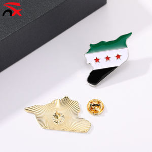 Металлический значок-брошь с картой Сирии и флагом Сирии, легкий, недорогой, 2026 Nuoxin, для сувениров и подарков - Product Image 5