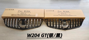 กระจังหน้าทรง GT สำหรับรถยนต์เมอร์เซเดส-เบนซ์ C63 W204 C260 C200 C300 รุ่นดัดแปลง กระจังหน้าทรง GT ปี 2007 2008 2009 2010 2012 2013 <span class=keywords><strong>2014</strong></span> - Product Image 4