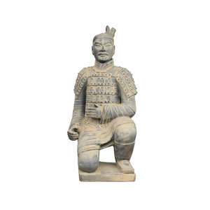 Guerriero di Terracotta Cinese Antico, Arciere Inginocchiato, 120CM 48 Pollici, per Decorazione Domestica - Product Image 3